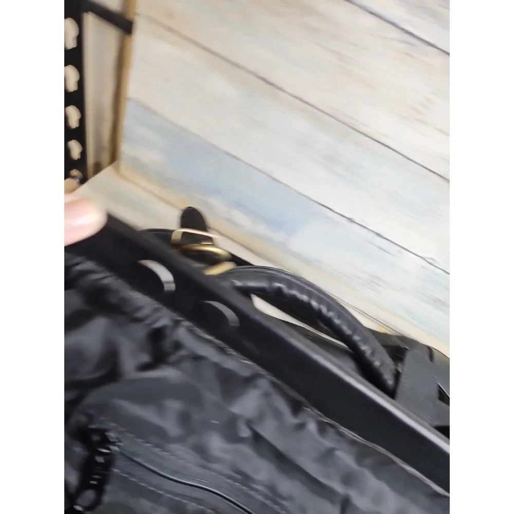 Vintage style Tuscan black leather doctor's bag Travel Case Made in Columbia‎